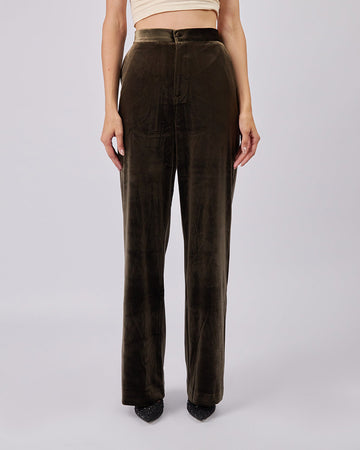 Cream Velvet Pants