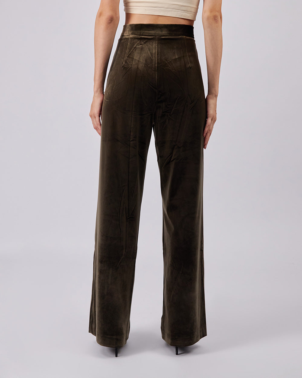Cream Velvet Pants