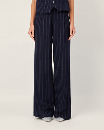 Striped palazzo pants