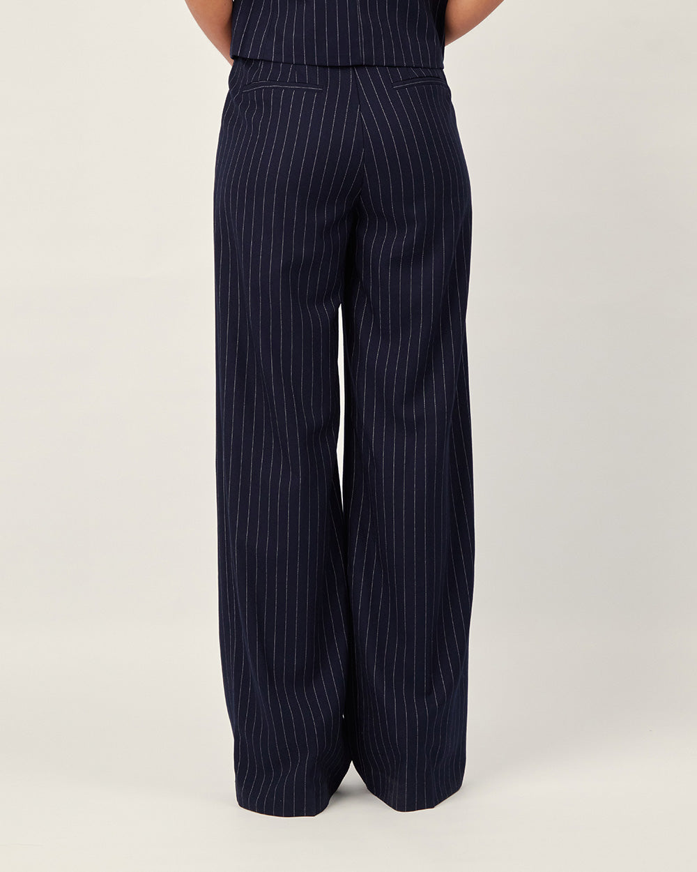 Striped palazzo pants