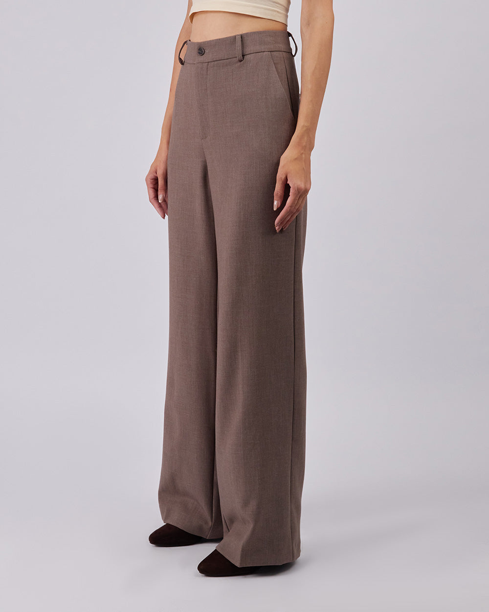 Grey Straight Leg Pant