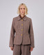 Grey Blazer Gold Buttons