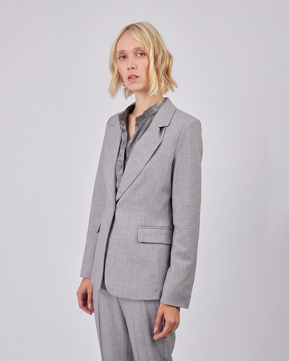 Gray Classic Blazer