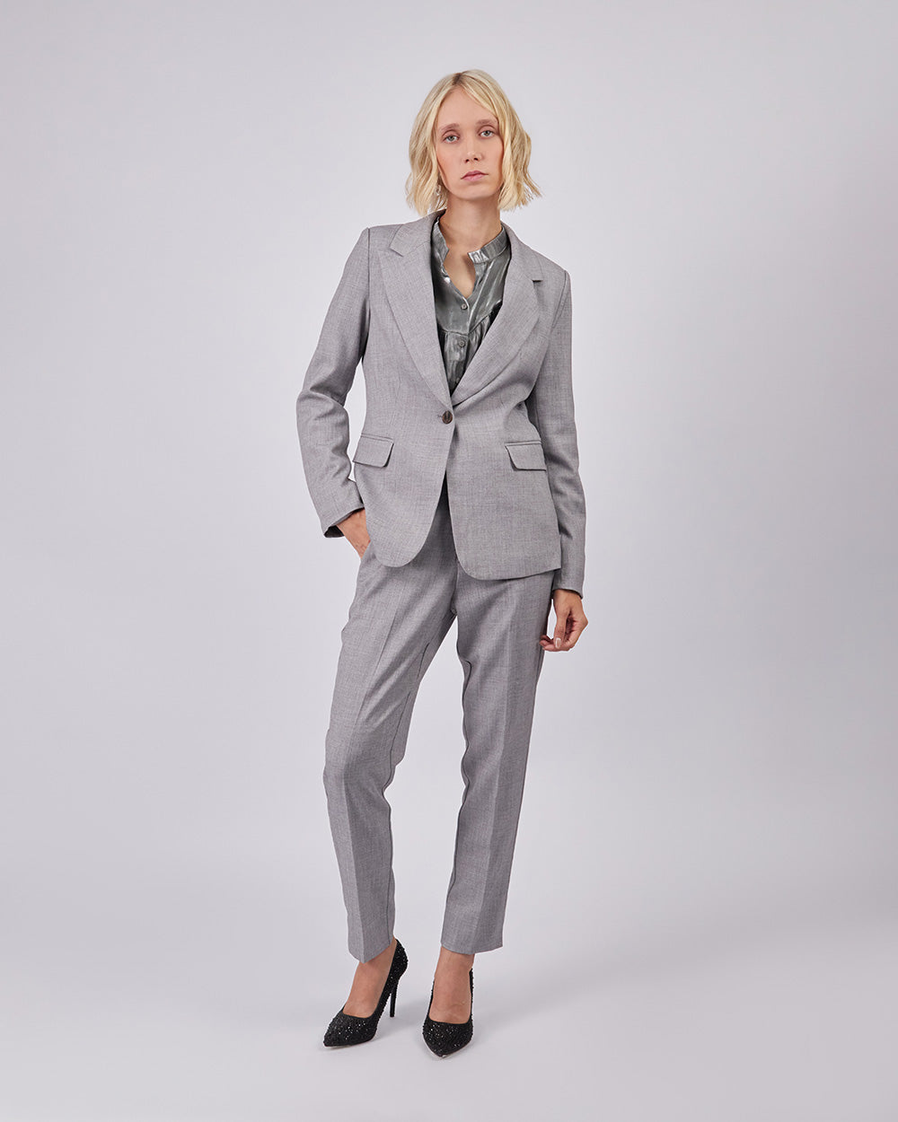 Gray Classic Blazer