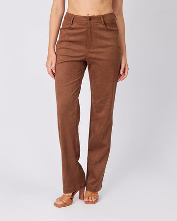 Brown Suede Pants