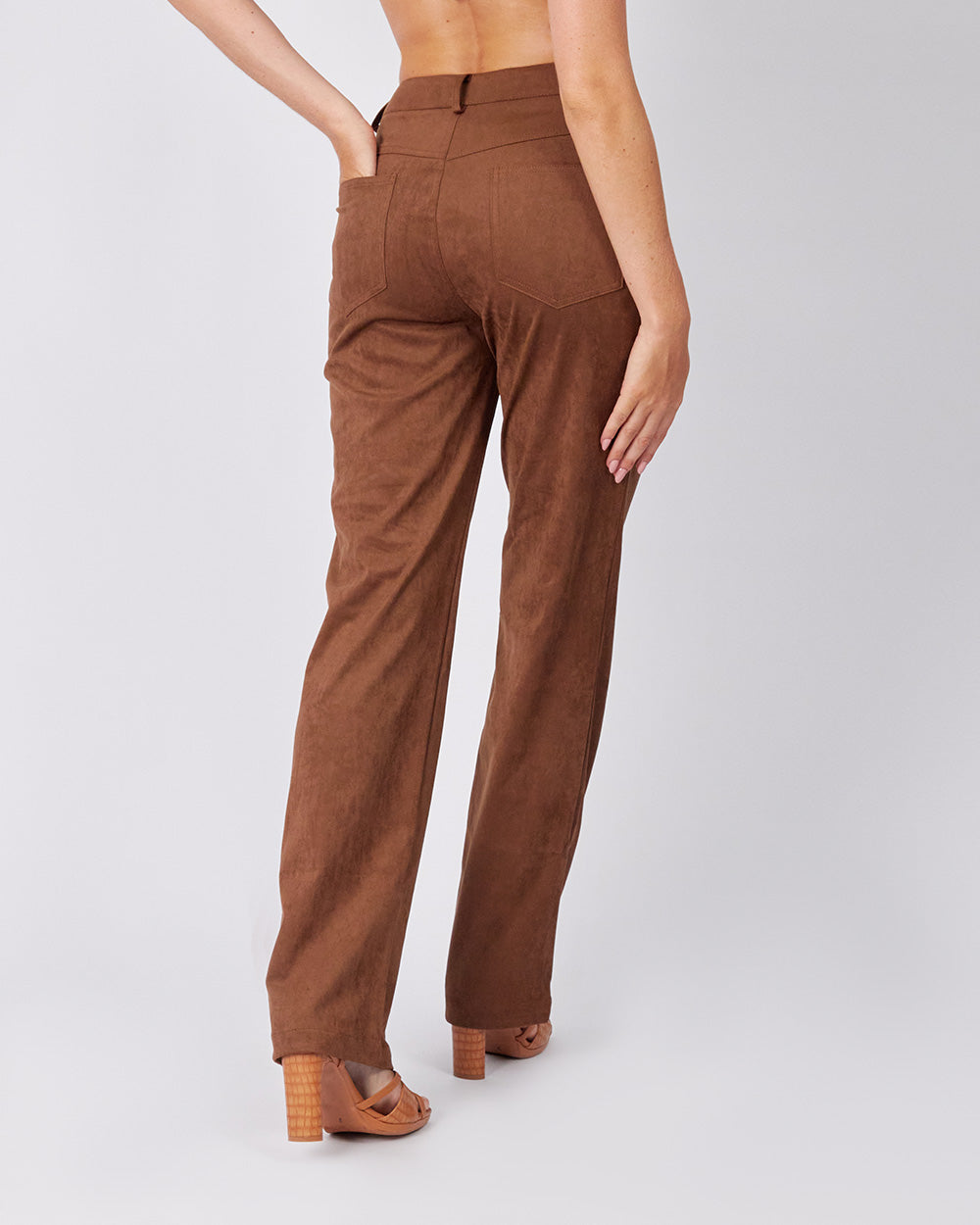 Brown Suede Pants