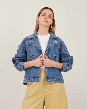 Blue Denim Sparkle Jacket
