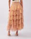 Nude Pearl Tulle Skirt