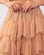 Nude Pearl Tulle Skirt