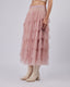 Pink Organza Skirt Ruffles