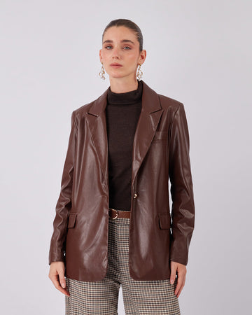 Brown Vegan Leather Bag