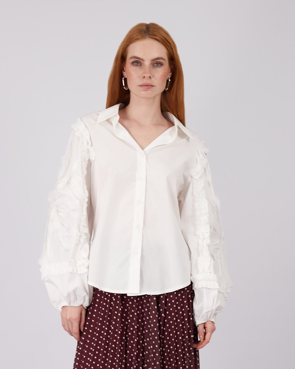 White Shirt Ruffles