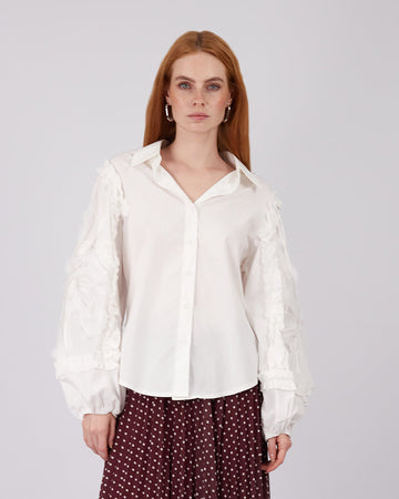 White Shirt Ruffles