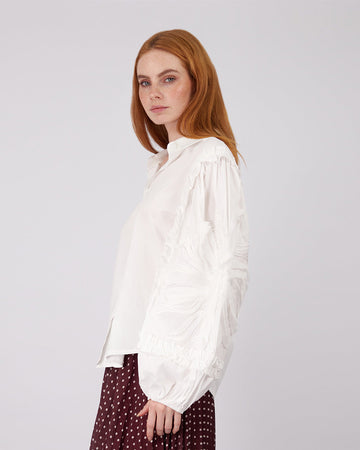 White Shirt Ruffles