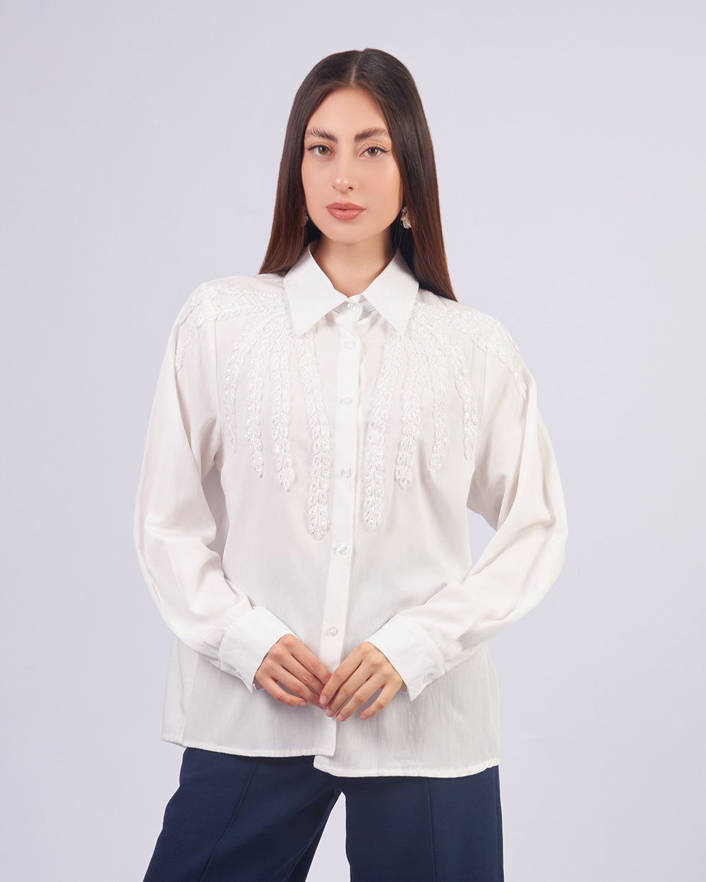 White Crystal Shirt