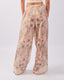 Beige Floral Palazzo