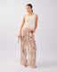 Beige Floral Palazzo