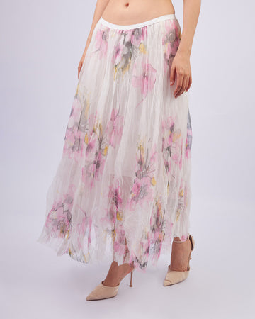 White  Blossom Skirt