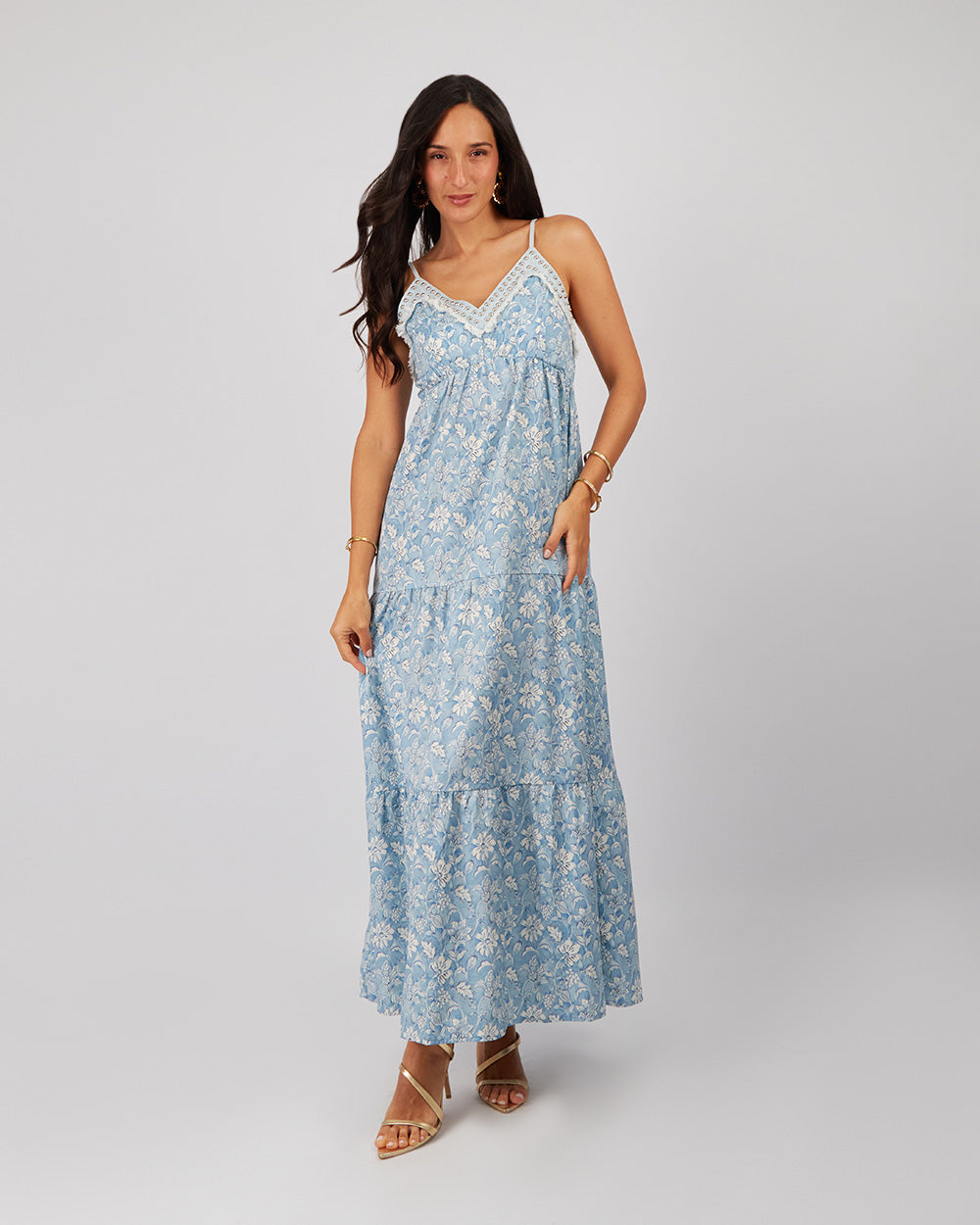 Light Blue Floral Dress