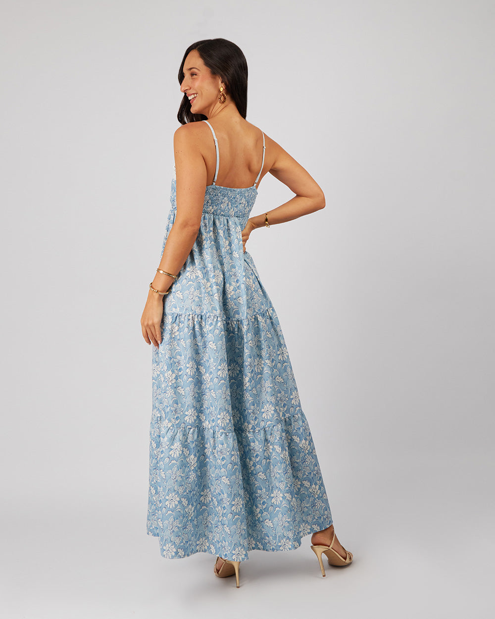 Light Blue Floral Dress