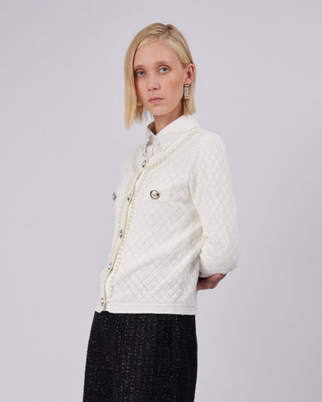 White Knitted Jacket