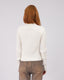 White Crochet Knit Sweater