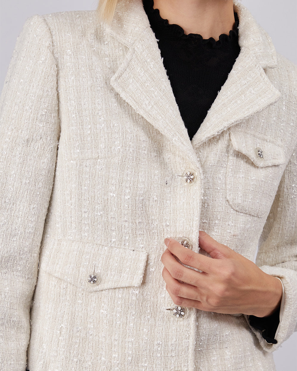 Cream Tweed Jacket