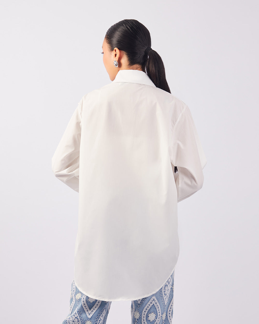 White Sequin Bloom