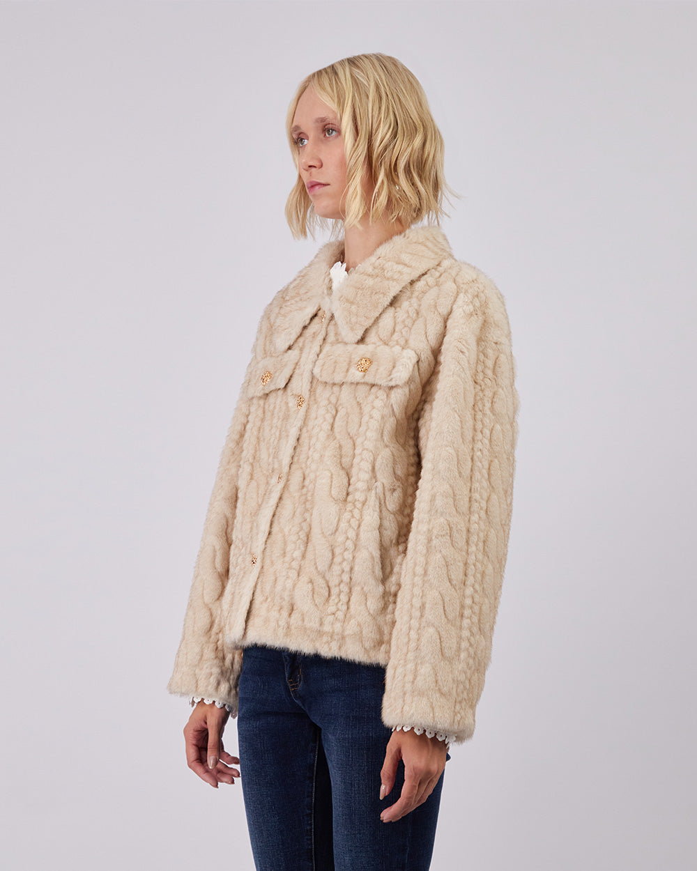 Beige Jacket Monarch