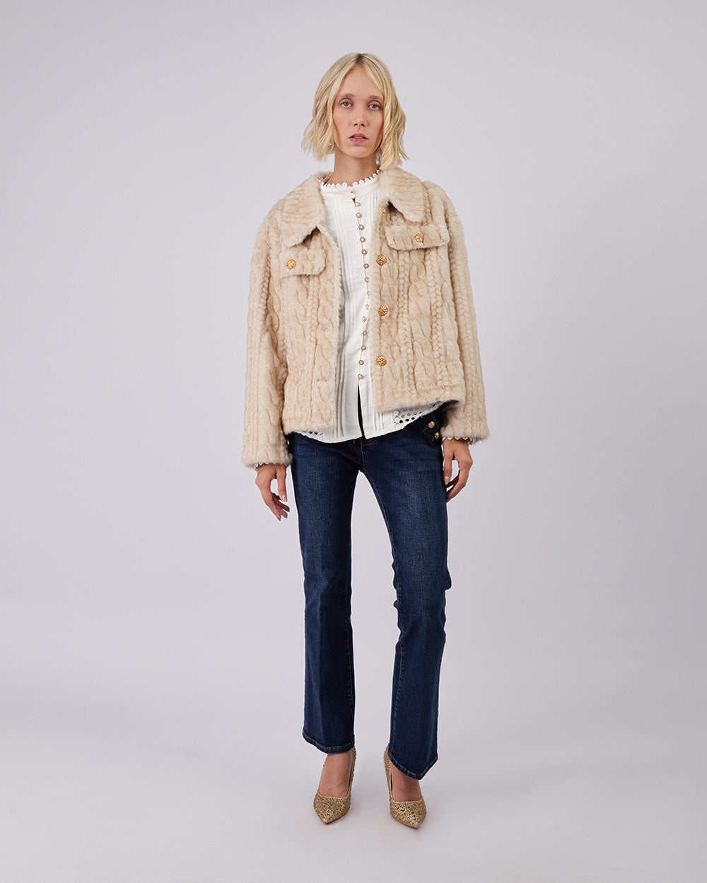 Beige Jacket Monarch