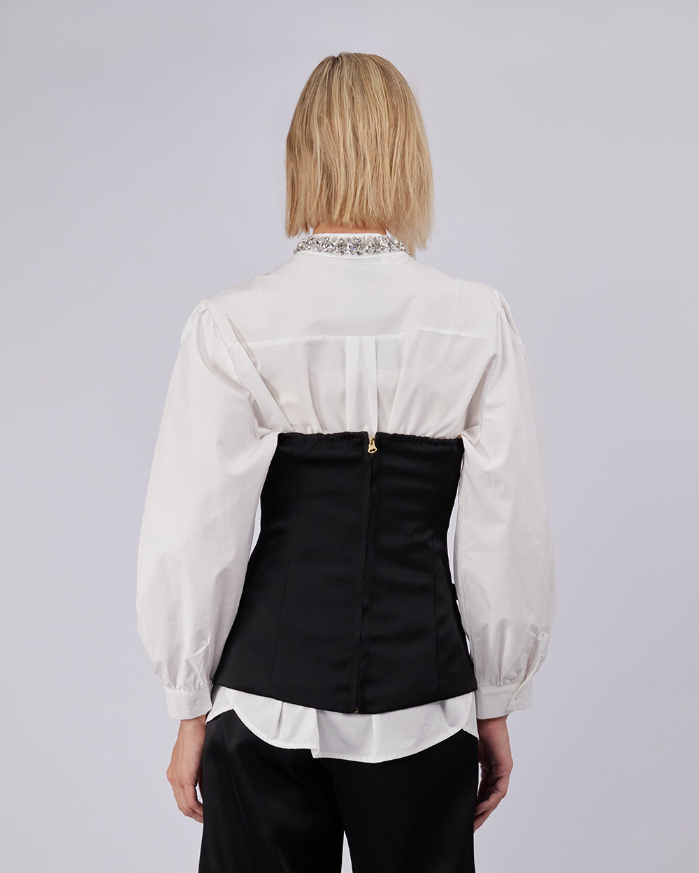 Black Strapless Top Ties