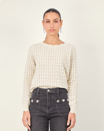 Light Blue Round-Neck Sweater