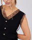 Black Vest Pearls And Lace