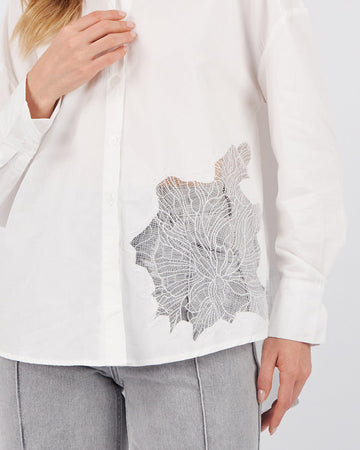 Light Blue Floral Shirt