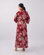 Burgundy Floral Dress