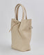 Cream Bag With Adjustable Strap And Draw
