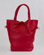 Red Bag With Adjustable Strap And Draw