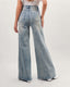 Light blue washed flared jeans