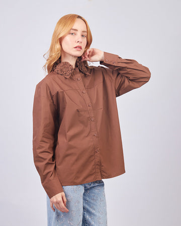 Brown Dahlia Shirt