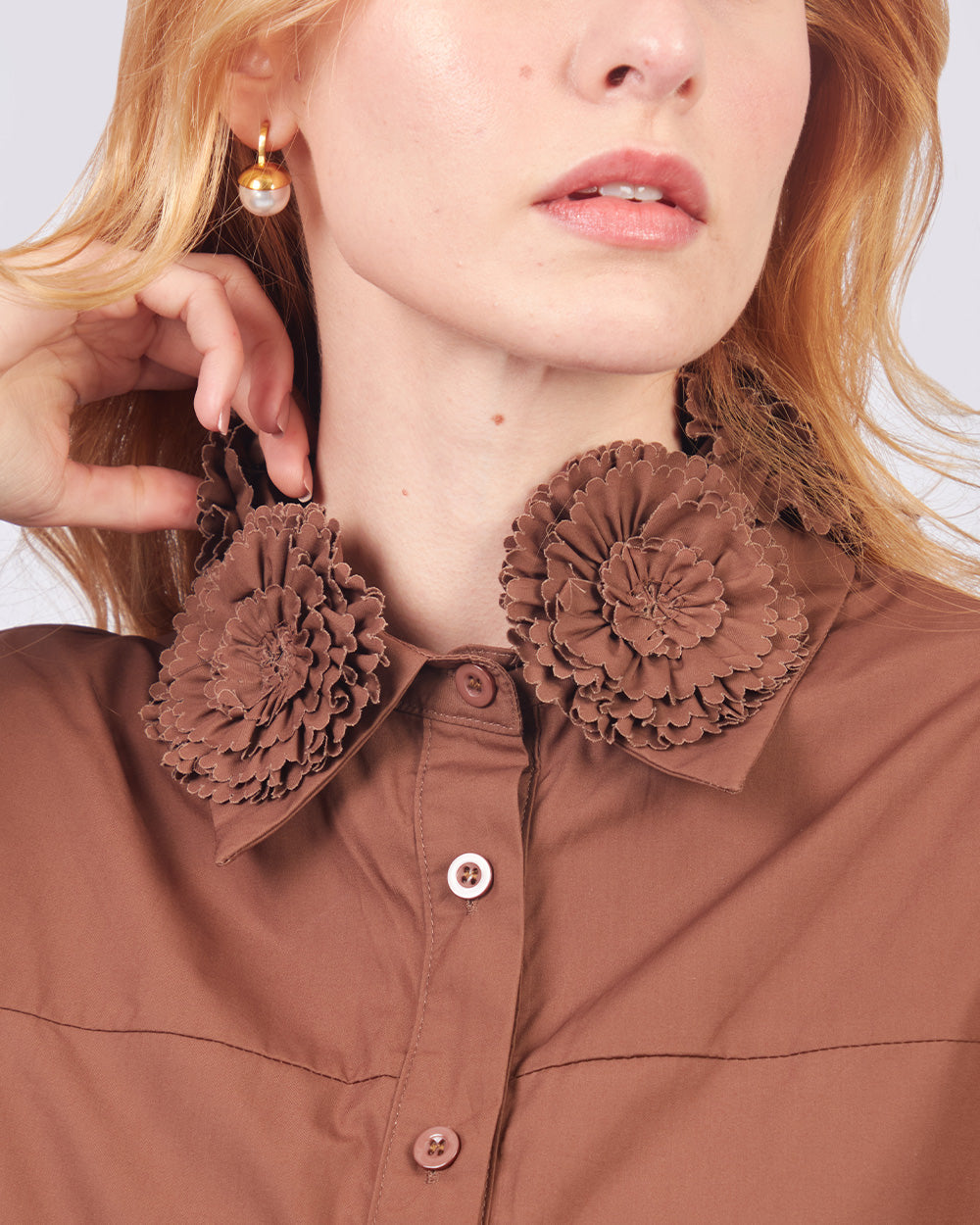 Brown Dahlia Shirt