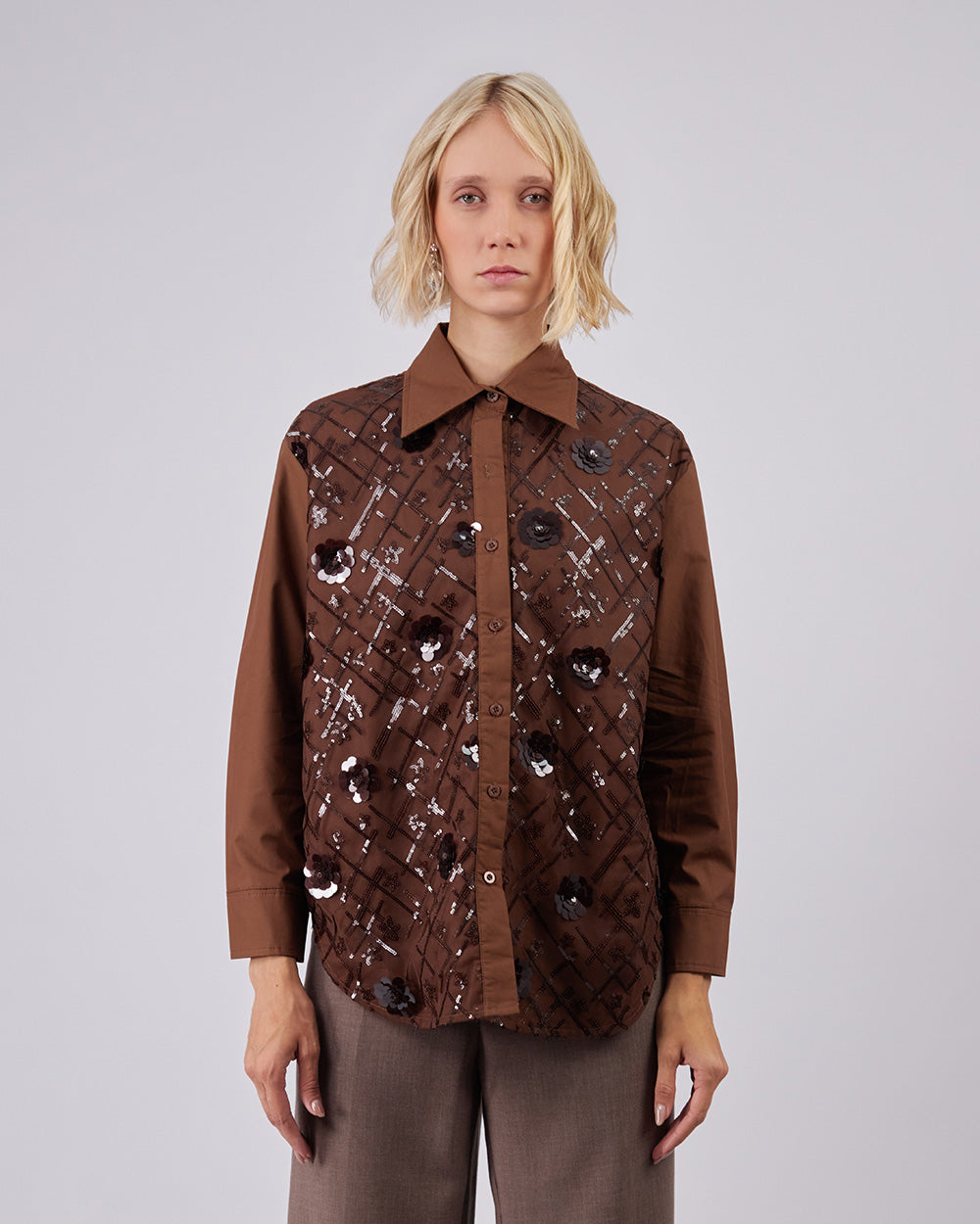 Coffee Sparkle Blouse