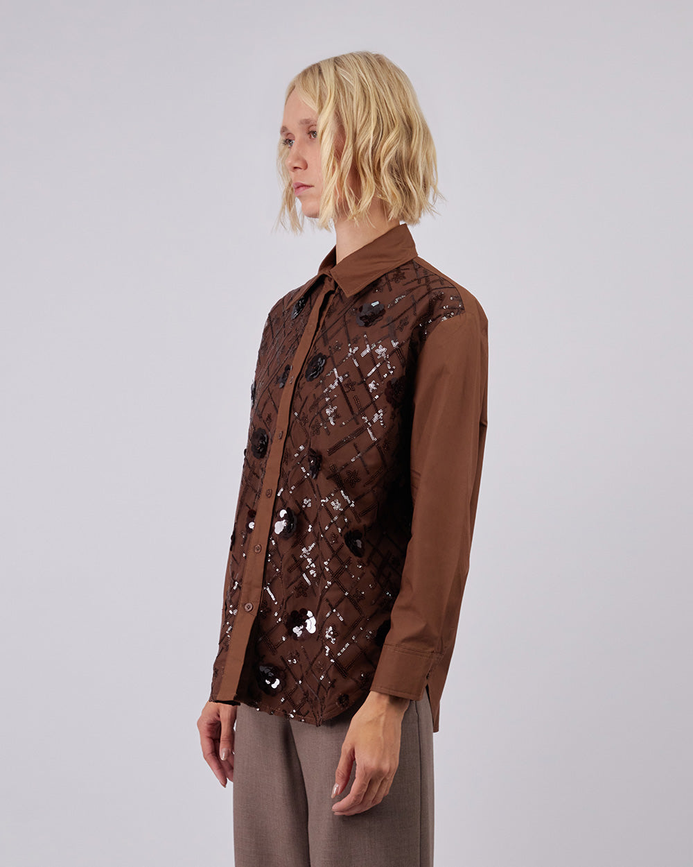 Coffee Sparkle Blouse