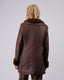 Brown Vegan Leather Coat