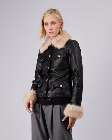 Black Vegan Leather Jacket