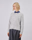 Grey Knitted Sweater With Sequins