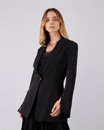 Black Blazer With Sleeves
