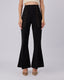 Black Bell-Leg Trousers