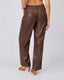 Brown Vegan Leather Pants