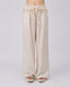 Cream Foil Trousers Dangling Details