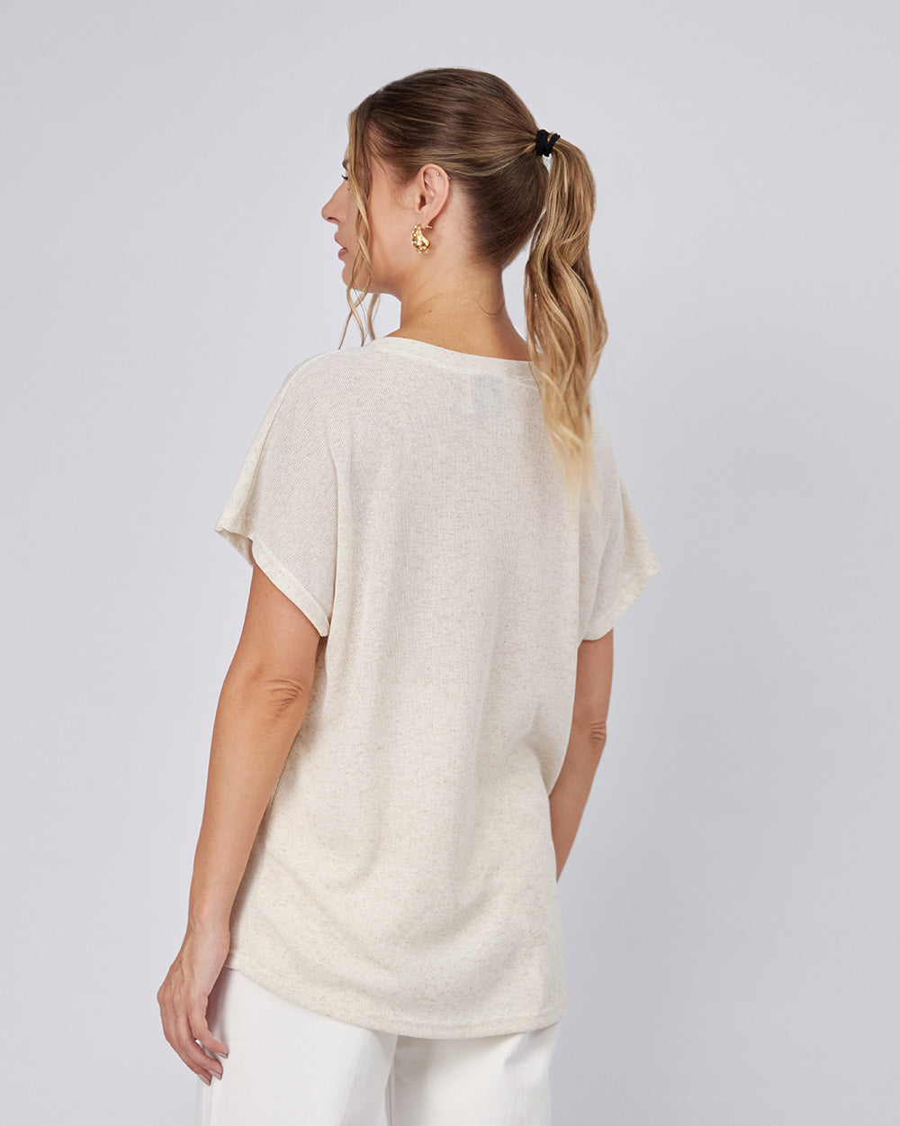Cream Animal Print Blouse